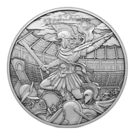 1 Oz Spartacus .999 Fine Silver Round (New)