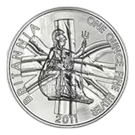 2011 1 oz Silver Britannia Bullion Coin