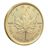 2026 1/2 Oz Gold Canadian Maple Leaf - BU (Sealed Packaging)