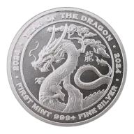 1 oz First Mint Lunar Silver Round