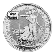 1 Oz Silver Great Britain Britannia .999 - BU (Random Year)