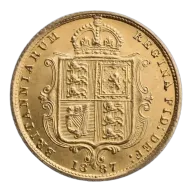 Victoria Jubilee Head Shield Back Half Sovereign