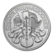 1 oz .999 Fine Silver Coin - Austrian Philharmonic (Mixed Dates,Imperfect)