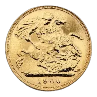 Half Sovereign Coin Queen Victoria Veil Head UK