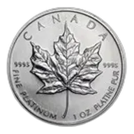 1996 Canada 1 oz Platinum Maple Leaf BU