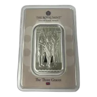 One Ounce Silver Bar - The Three Graces