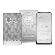 10 oz Silver Bar - Brand Varies