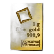 1g Gold Bar Valcambi Suisse - Pre Owned