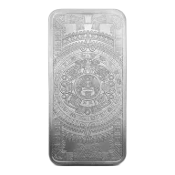 10 oz Aztec Calendar Silver Bar