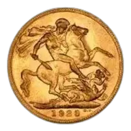 1923 Gold Sovereign George V Perth