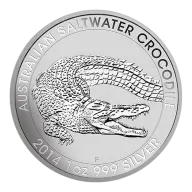 Australian Saltwater Crocodile 1 oz Silver Coin