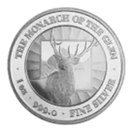 1oz Silver Round Monarch 999