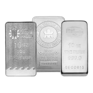 10 Oz Silver Bar (Random Brand)