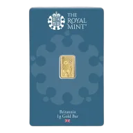 Royal Mint Britannia 1 gram Gold Bar (In Assay)
