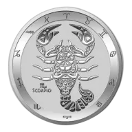 2021 Tokelau 1 oz Silver $5 Zodiac Series: Scorpio