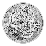 2025 Australia 10 Oz Chinese Myths & Legends Dragon Silver Coin (BU)