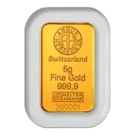 5 Gram Argor-Heraeus Gold Bar (In Assay)