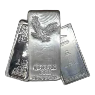 100 OUNCE SILVER BAR .999 FINE