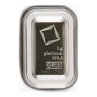 Valcambi 1 Gram Platinum Bar (In Assay)