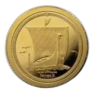 2026 Isle of Man 1/64 oz Gold Noble BU