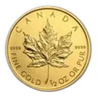 2013 Canada 1/2 oz Gold Maple Leaf BU