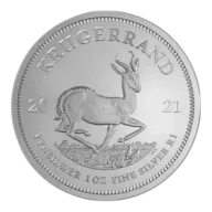 2021 1 oz South African Silver Krugerrand Coin