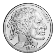 2 oz Golden State Mint Silver Round Buffalo Design .999 Fine