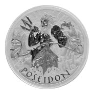 2021 Tuvalu 1 oz Silver Gods of Olympus Poseidon
