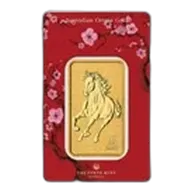 2026 1 oz Gold Bar - Perth Mint Lunar Horse (In Assay)