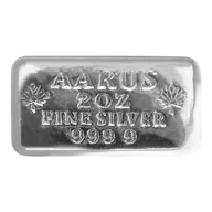 2 oz AARUS Silver Bar