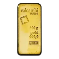 500g Valcambi Gold Bar