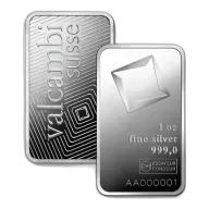 1 oz Valcambi Silver Minted Bar