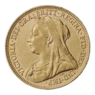 Victoria Veiled Portrait Full Sovereign Random Date/Mint Our Choice