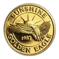 1 oz Gold Round - Sunshine Minting/Mining (Golden Eagle)