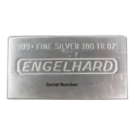 100 oz Engelhard Silver Bar