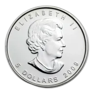 2009 Silver Maple Leaf 1 oz Uncirculated