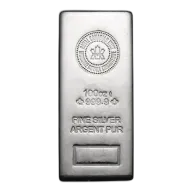 100 oz Silver Bar - Royal Canadian Mint - RCM