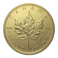 1/2 oz Maple Leaf Gold Coin