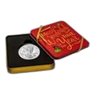 2025 1 oz American Silver Eagle - w/Holiday Tin, Wonderful Time