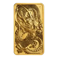 Australia $100 1 Oz. Gold Dragon Bar 2021