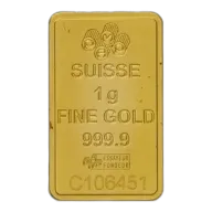 1g Fortuna Gold Bullion Bar PAMP Suisse Pre-Owned