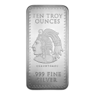 10 OZ SILVER BAR AZTEC CALENDAR