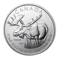 2012 Canada 1 oz Silver Wildlife Series Moose