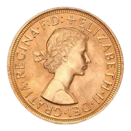 Great Britain Queen Elizabeth Gold Sovereign (Random Date)