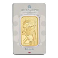 1 oz Gold Bar - Britannia (Carded)