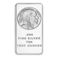 10 oz Silvertowne Mint Buffalo Silver Bar