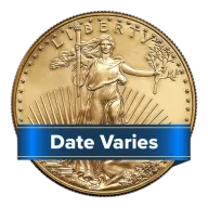 $25 American Gold Eagle 1/2 oz Random Year Brilliant Uncirculated