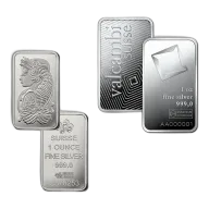 1 oz Silver Bar - Brand Varies - Secondary Market