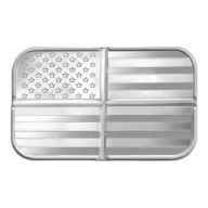 1 Troy oz SilverTowne Divisible American Flag .999 Fine Silver Bar Sealed (1/4 oz x 4)