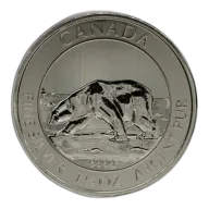 2013 1.5 Oz Canadian Polar Bear Silver Coin - BU